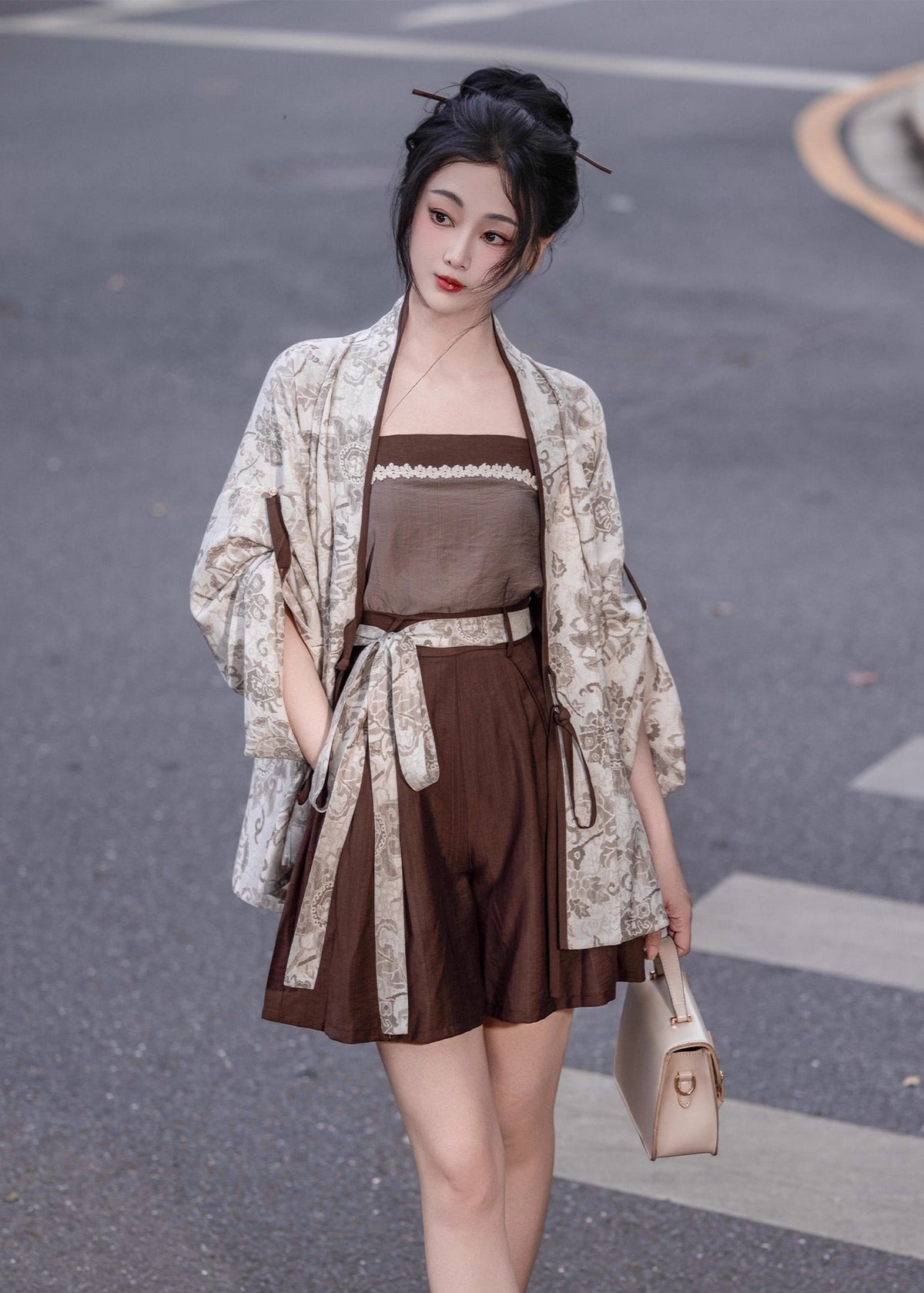 Fall Inkstone | Modern 4-Piece Pants Set (砚秋)