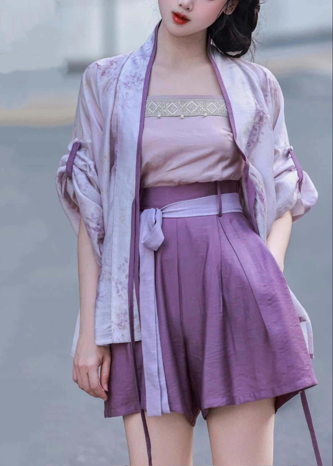 Wisteria Slush | 3-piece Hanfu Set (紫藤冰沙)