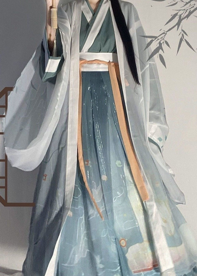 Céfiro blanco | Hanfu de 3 piezas más (白泽)