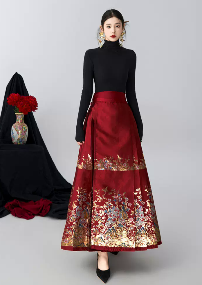 Scenic Beauty | 2-Pieces Modern MaMian Skirt Set (江山如画)