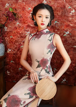 Rosy Romance | Satin Qipao Dress (玫瑰恋曲)