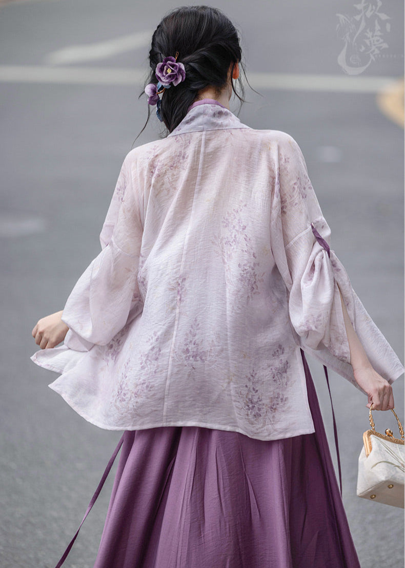 Wisteria Slush | 3-Piece Hanfu (紫藤冰沙)