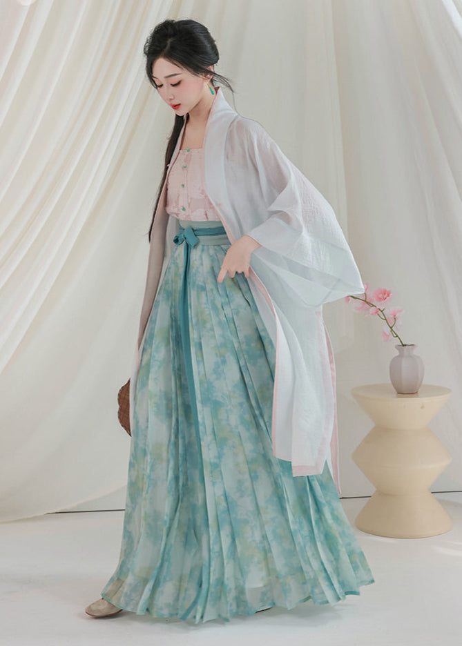 Gracia del loto | Hanfu de 4 piezas (荷花娇)