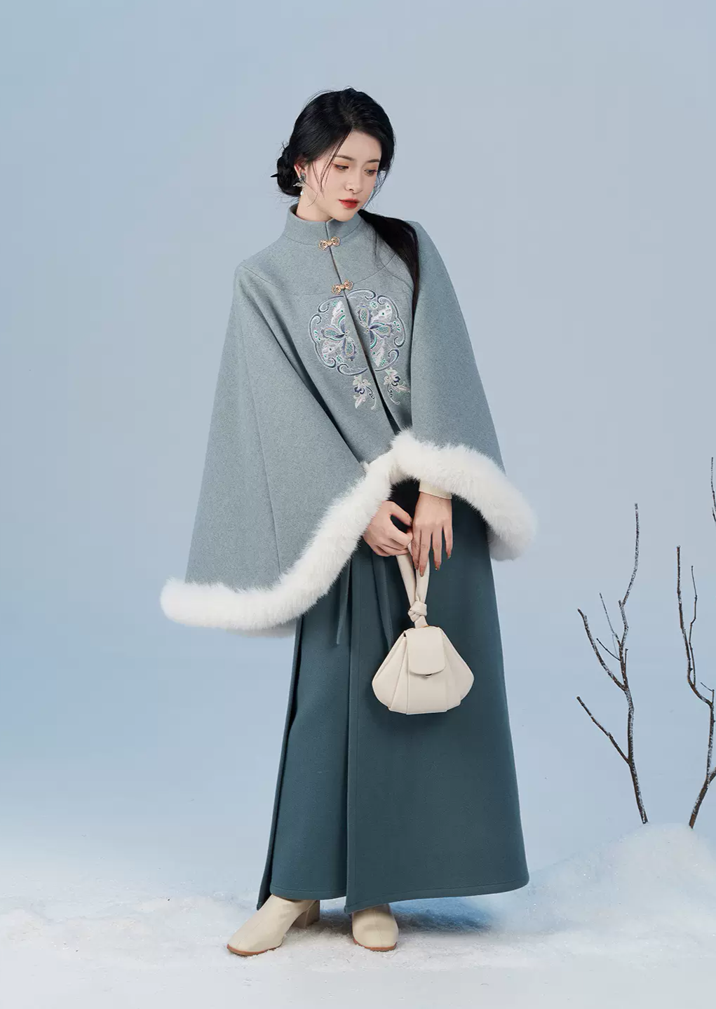 Metaphor Snow | Modern 2-Pieces Hanfu Skirt (喻雪)