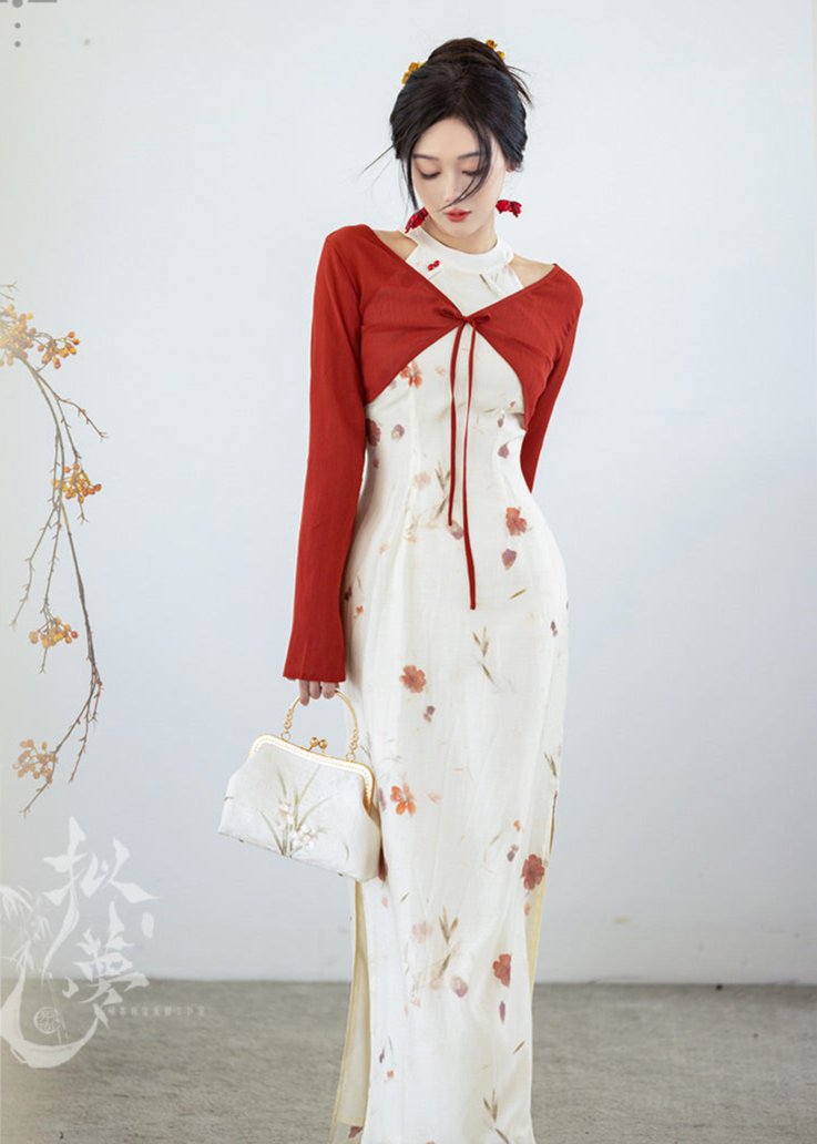 Luoshen Pearl | Modern 2-Pieces Qipao Dress (洛神珠)