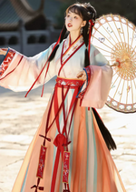 Dragon Leap | 4-Pieces Hanfu Set (鱼跃龙门)