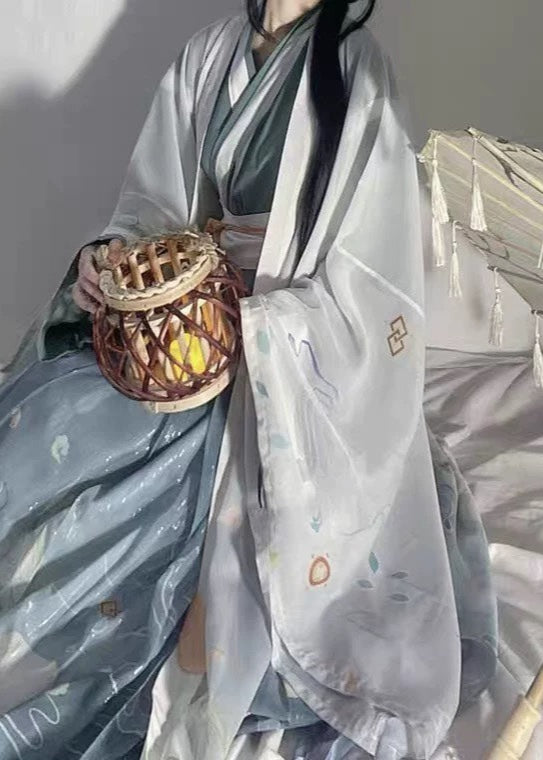 Céfiro blanco | Hanfu de 3 piezas más (白泽)