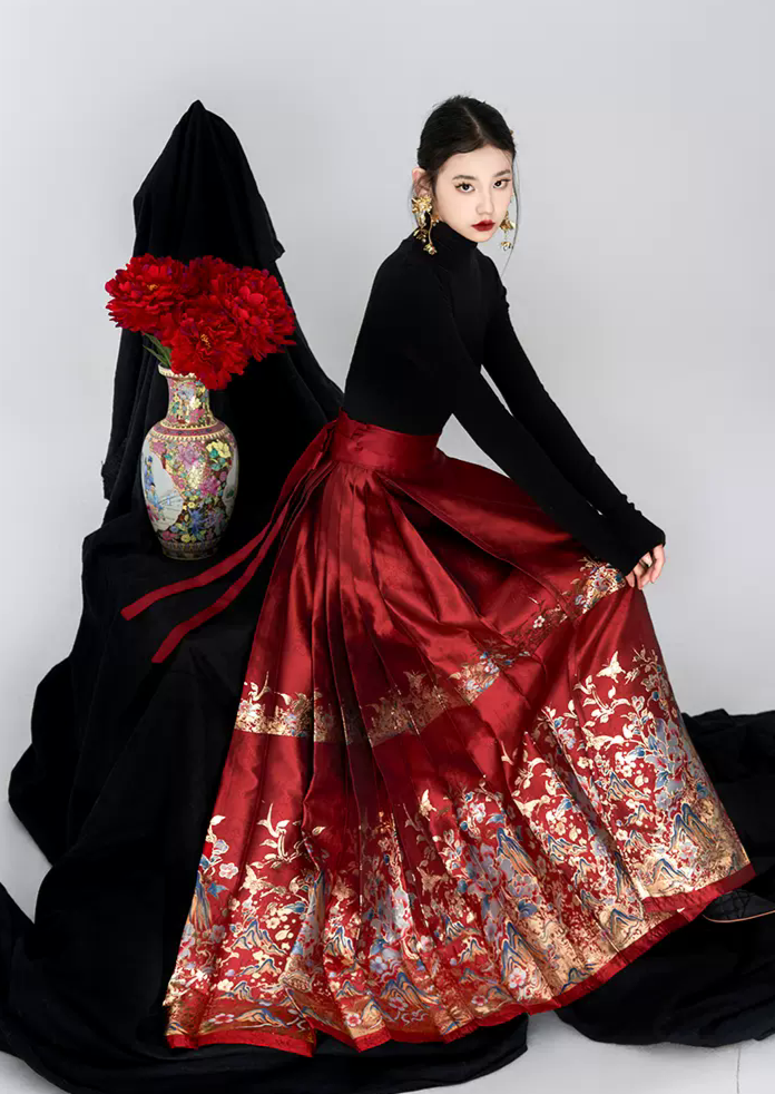 Scenic Beauty | 2-Pieces Modern MaMian Skirt Set (江山如画)