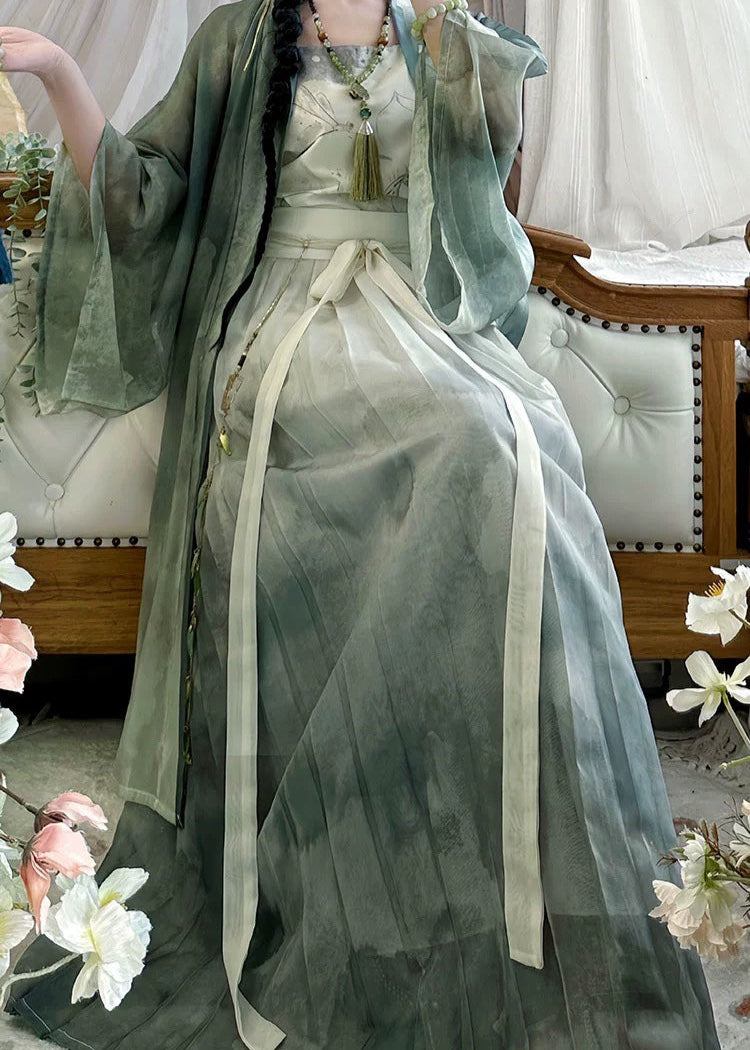 Felicidad de verano | Hanfu de 3 piezas más (沐夏)