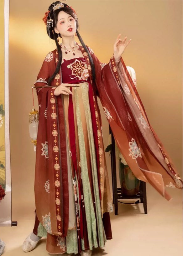 Crimson Glow | 3-Piece Plus Hanfu (绛霞)