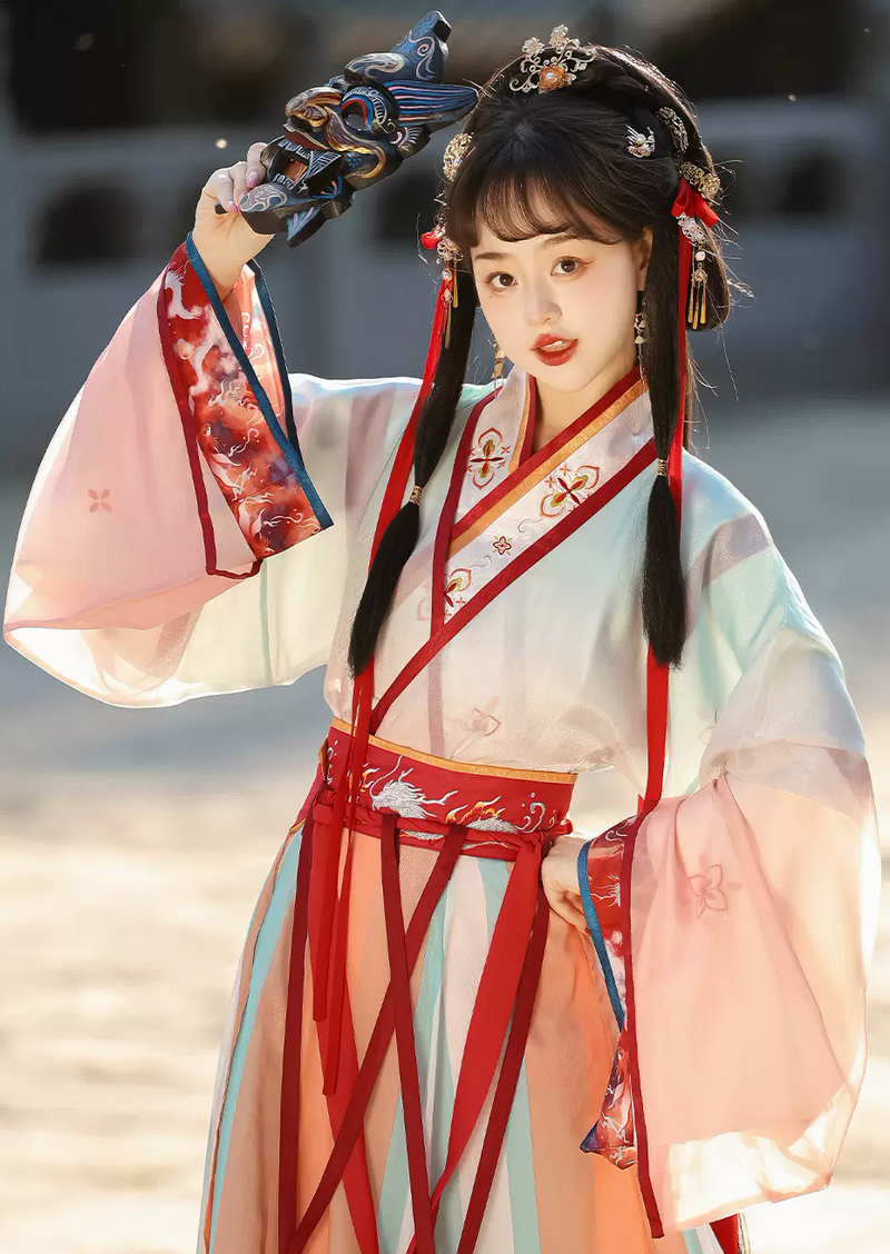 Dragon Leap | 4-Pieces Hanfu Set (鱼跃龙门)