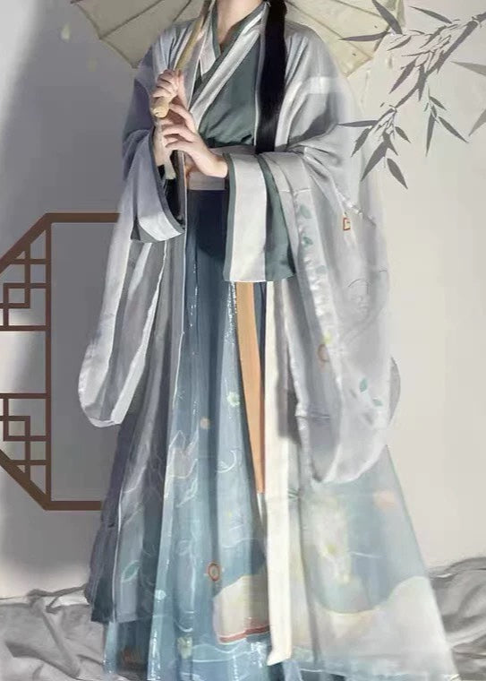 Céfiro blanco | Hanfu de 3 piezas más (白泽)