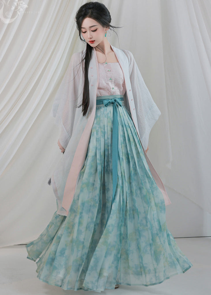 Gracia del loto | Hanfu de 4 piezas (荷花娇)