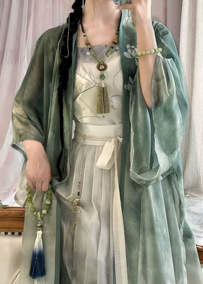 Felicidad de verano | Hanfu de 3 piezas más (沐夏)