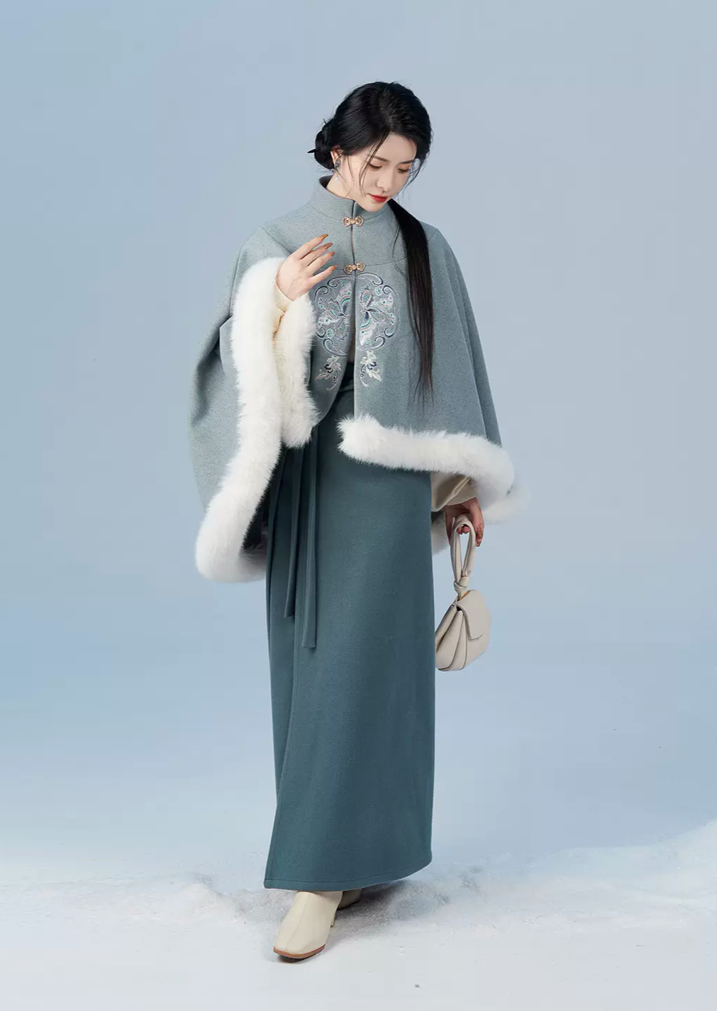 Metaphor Snow | Modern 2-Pieces Hanfu Skirt (喻雪)