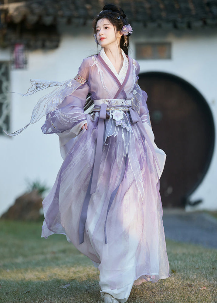 Resplandor crepuscular | Hanfu de 6 piezas (流光晚萤)