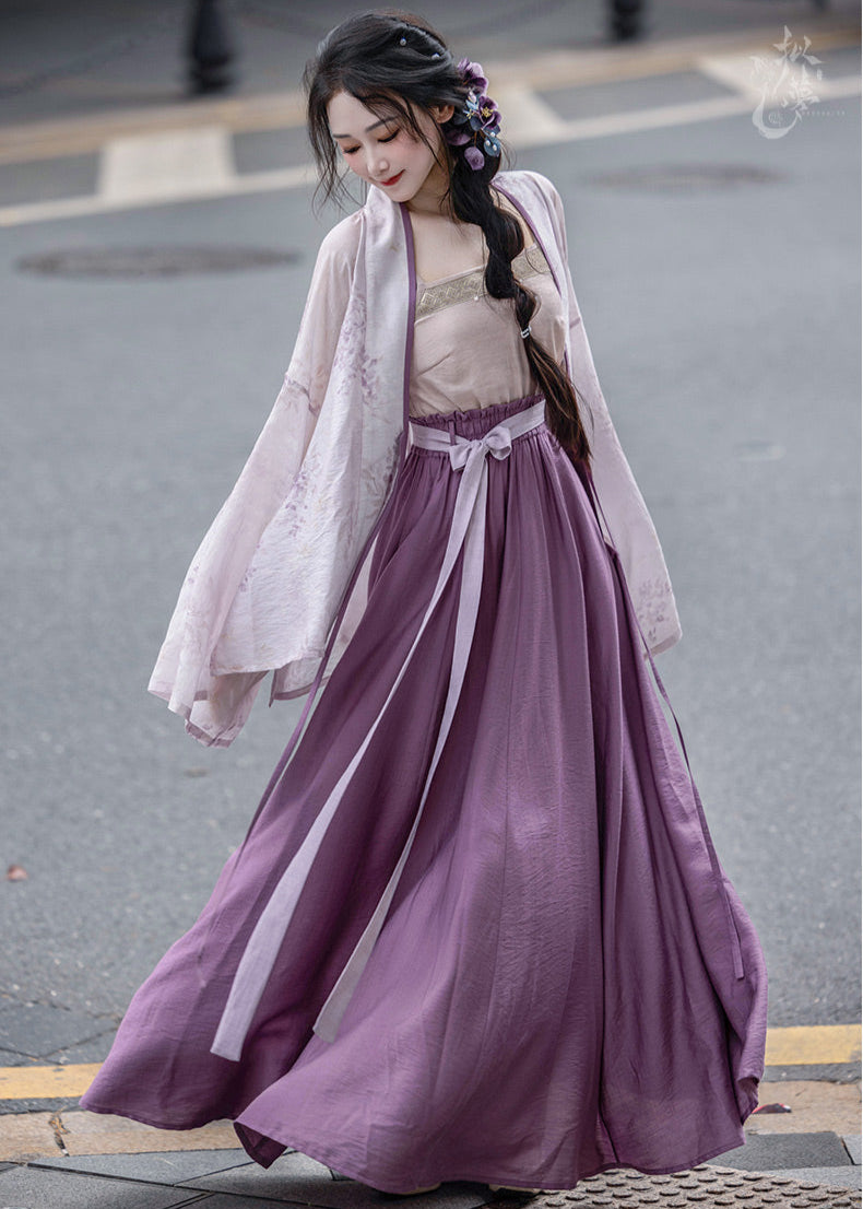 Wisteria Slush | 3-Piece Hanfu (紫藤冰沙)