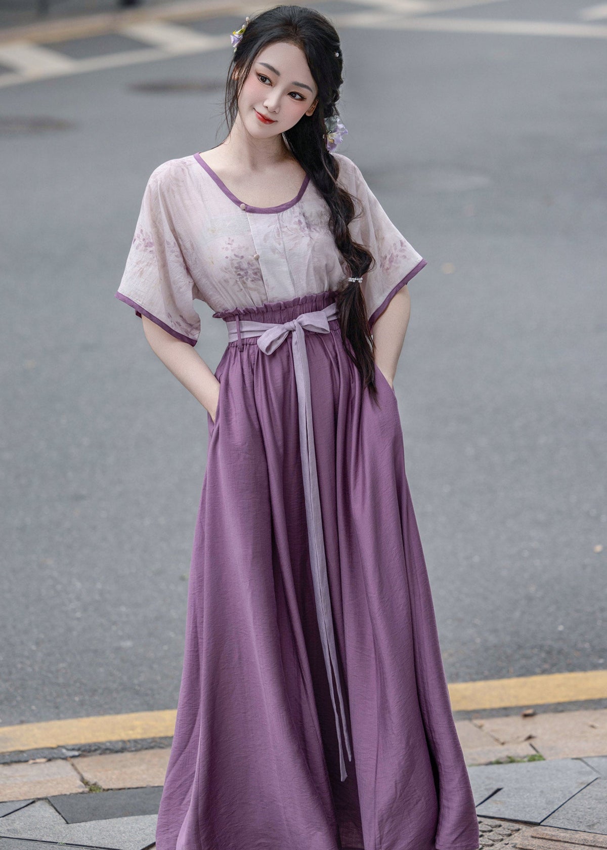 Wisteria | 2-piece Hanfu Set (紫藤)