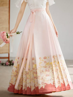 Mist Rose | Modern 2-Pieces Ma Mian Skirt Set (山雾玫瑰)