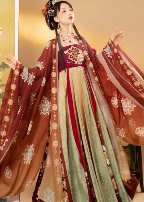 Crimson Glow | 3-Piece Plus Hanfu (绛霞)