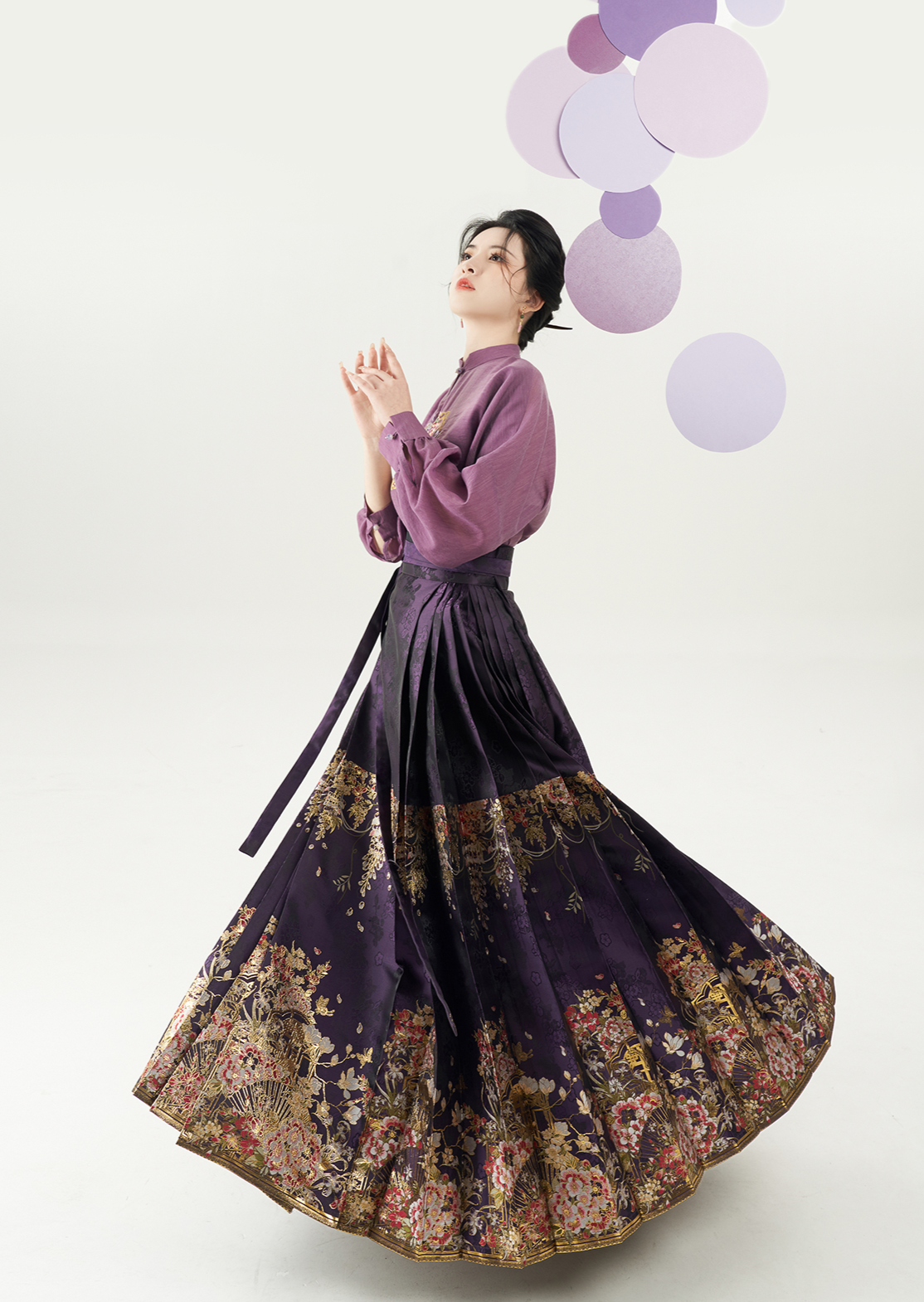 Spring Scenery | Modern 2-Pieces Ma Mian Skirt (春色阑)