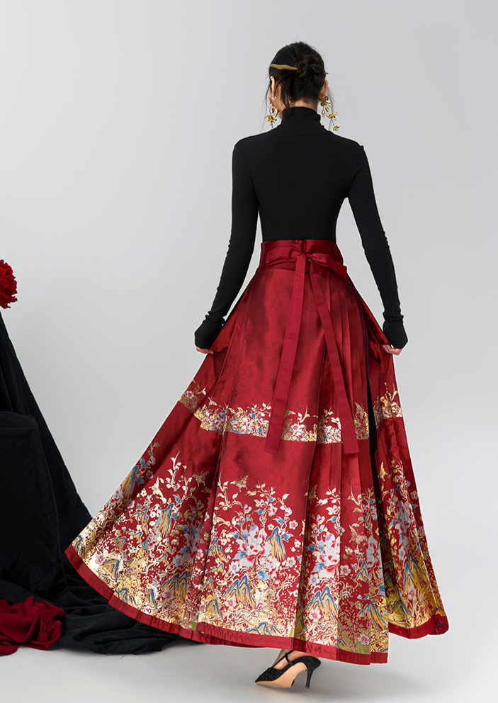 Scenic Beauty | 2-Pieces Modern MaMian Skirt Set (江山如画)