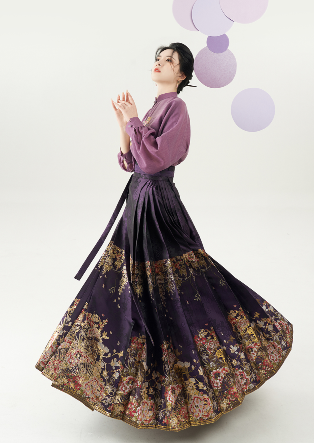 Spring Scenery | Modern 2-Pieces Ma Mian Skirt (春色阑)