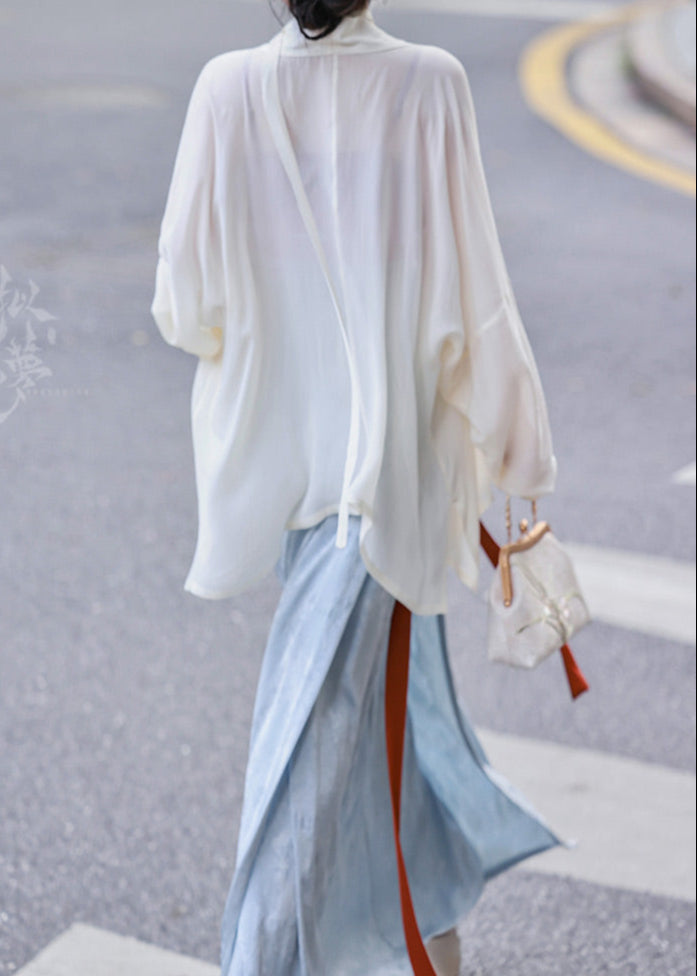 Espera de niebla | Hanfu de 3 piezas (等烟雨）