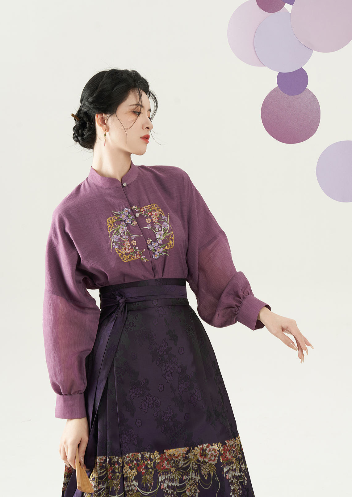 Spring Scenery | Modern 2-Pieces Ma Mian Skirt (春色阑)