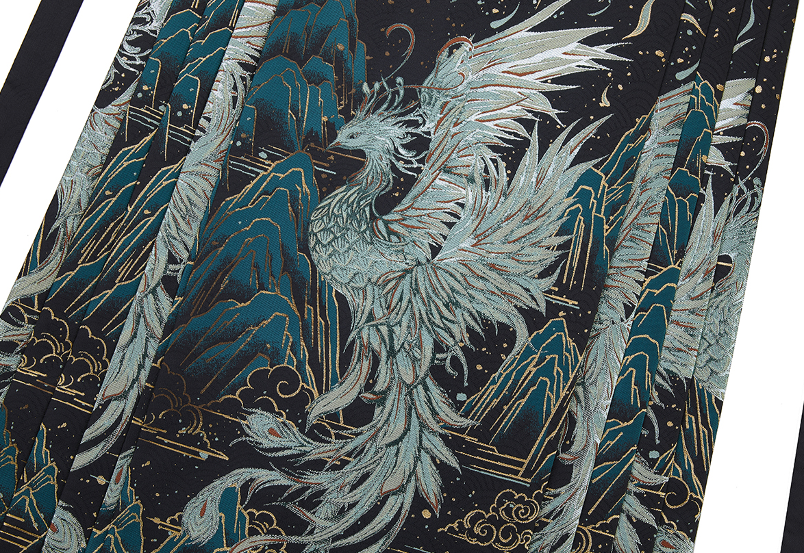 Phoenix | Modern 3-Pieces Ma Mian Skirt Set (青羽)