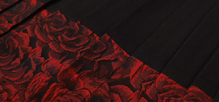 Crimson Dusk | 3-Piece Modern Hanfu (夜色红蕾)