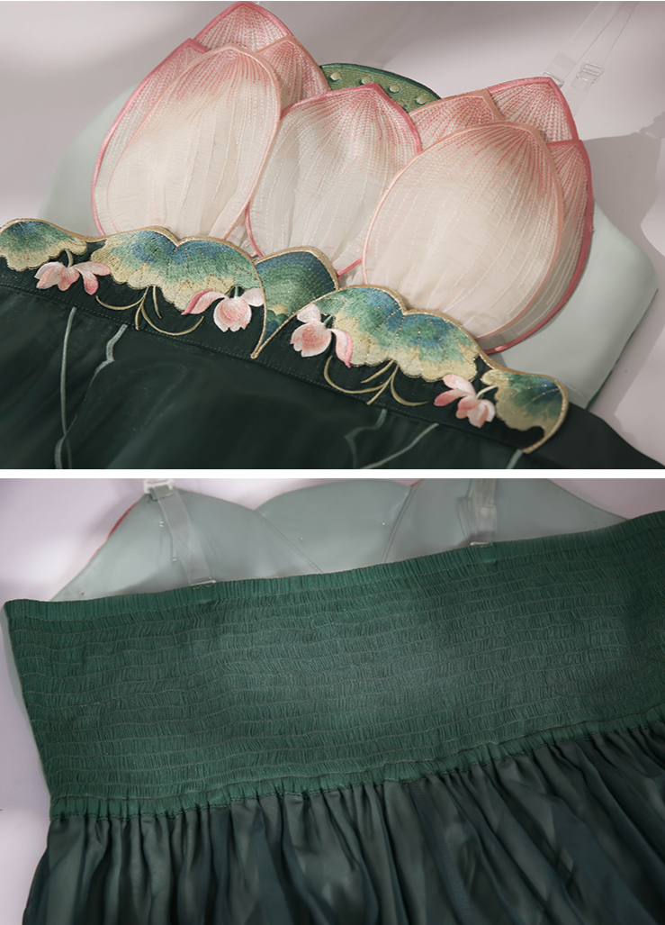 Azure Fairy | 5-Pieces Embroidered Hanfu Gown (碧波仙)