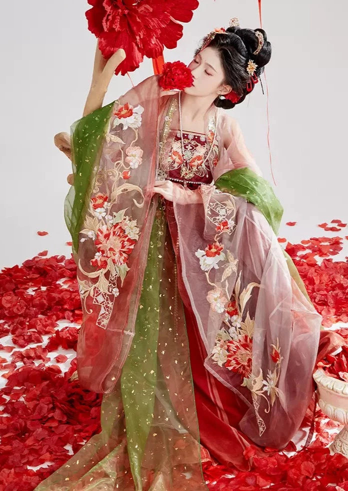 Camellia | 3-Pieces Embroidered Hanfu (山茶)