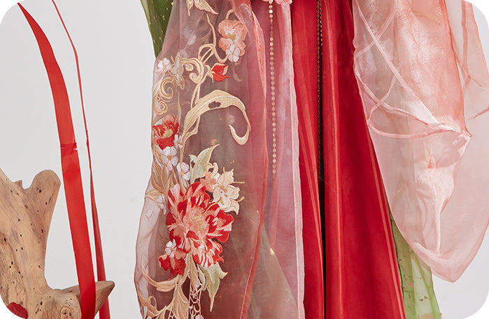 Camellia | 3-Pieces Embroidered Hanfu (山茶)