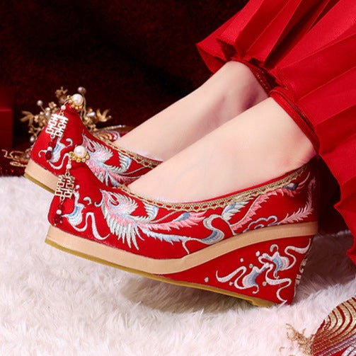 Loving Birds | Embroidered Wedding Shoes(比翼双飞）