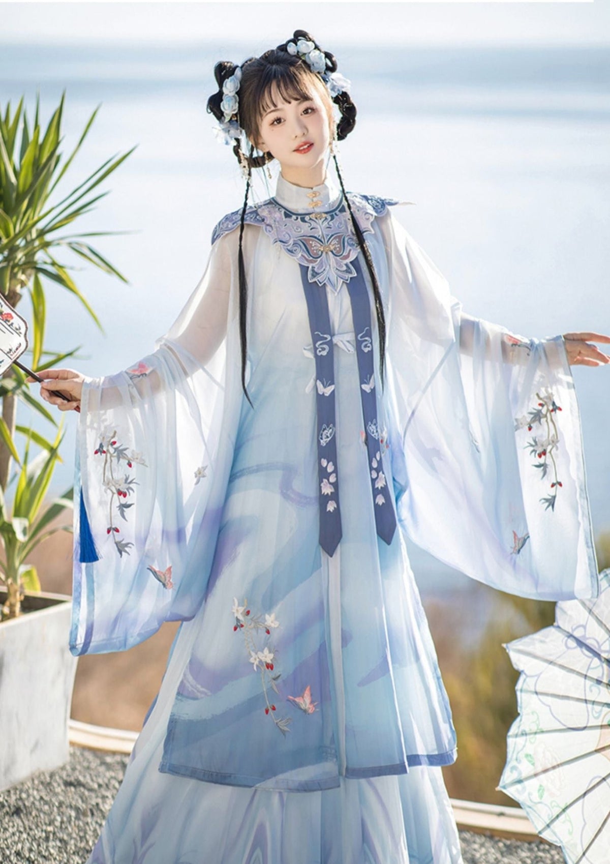 Blue Butterfly | Hanfu Dress () S / Purple / 5-Pieces Hanfu | Pre-Order 20 Days Blue Butterfly | Hanfu Dress () S / Purple / 5-Pieces Hanfu | Pre-Order 20 Days