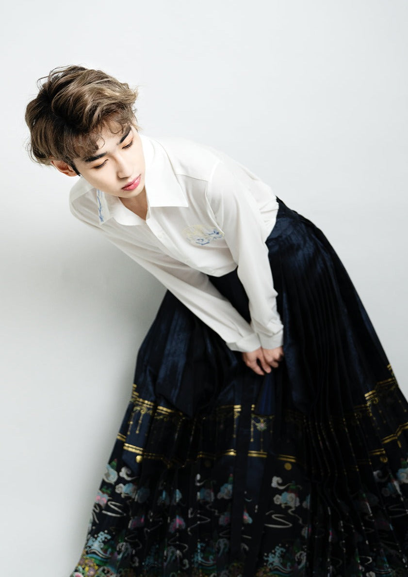 Silk Road | Modern Unisex Black Skirt (丝绸之路) – NewMoonDance