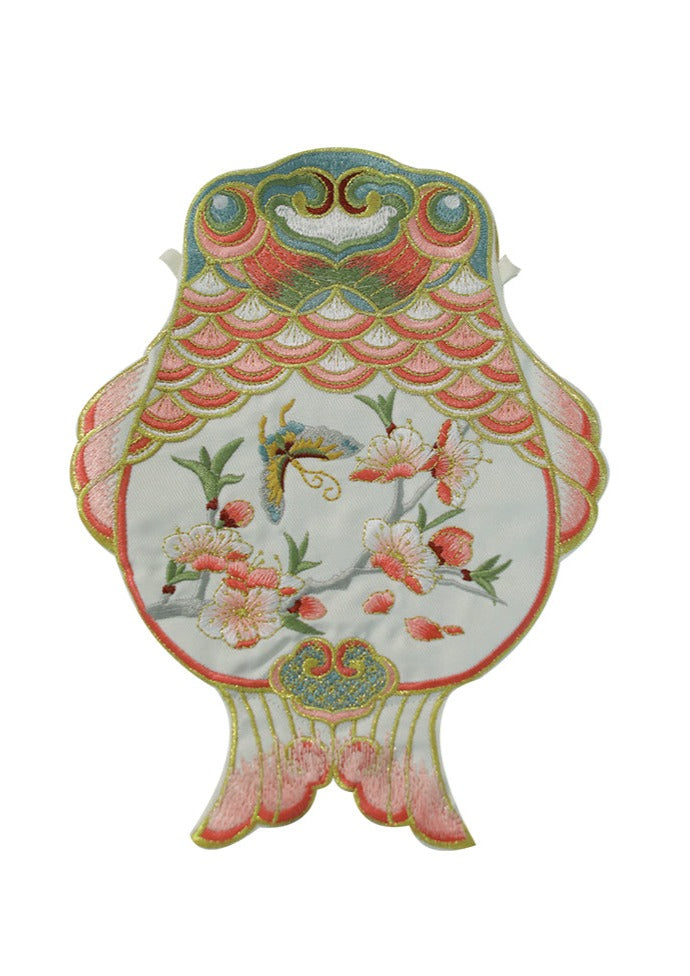 Goldfish | Orange Embroidered Bag