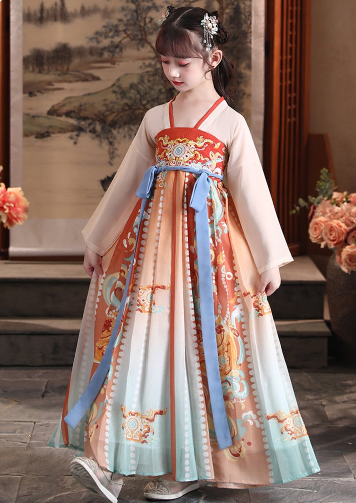 Mountain & Sea | Kid Orange Dress (山海平)