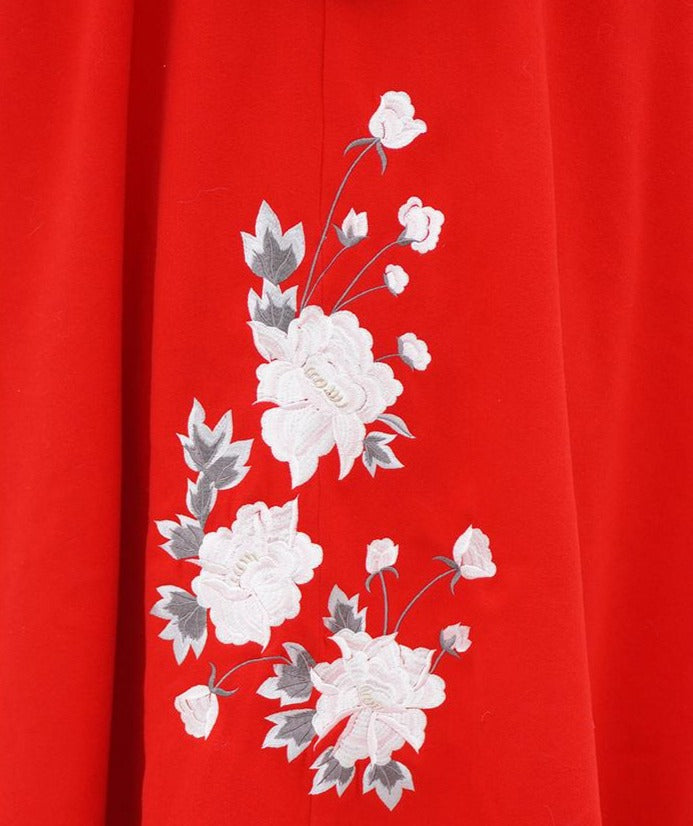 Snowie | Red Fur Hanfu Cape (SnwRed)