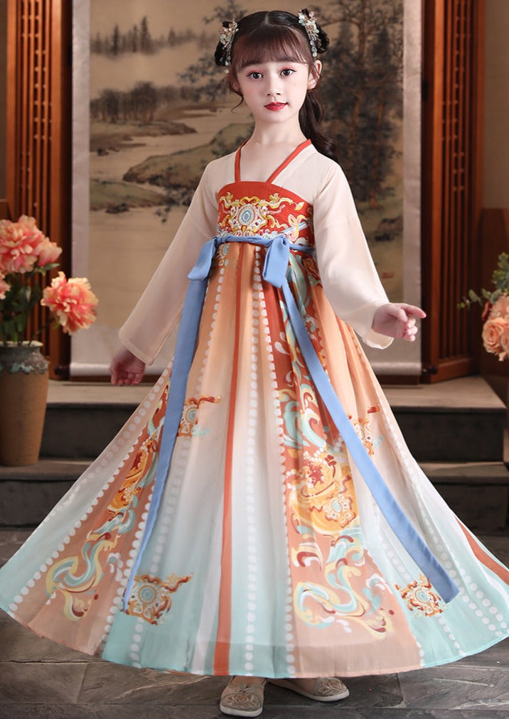 Mountain & Sea | Kid Orange Dress (山海平)