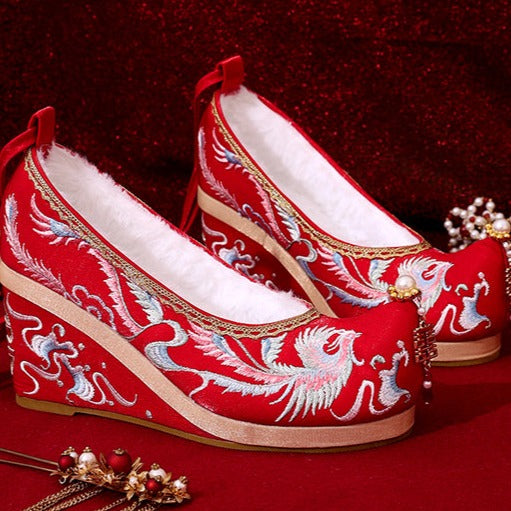 Loving Birds | Embroidered Wedding Shoes(比翼双飞）