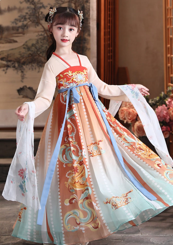 Mountain & Sea | Kid Orange Dress (山海平)