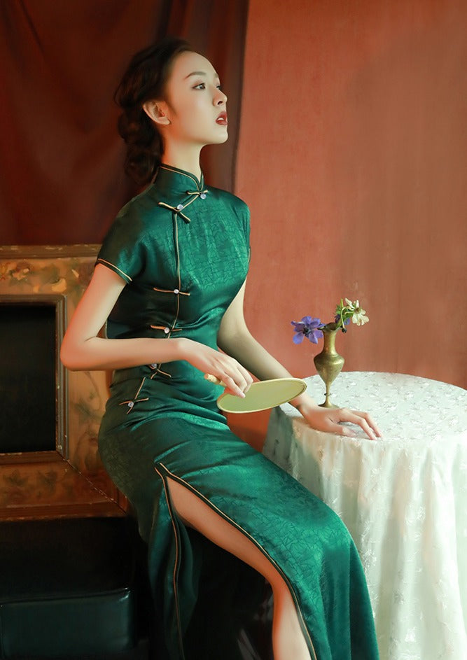 Meiling | Jasper Qipao Dress (MeilGrn01)
