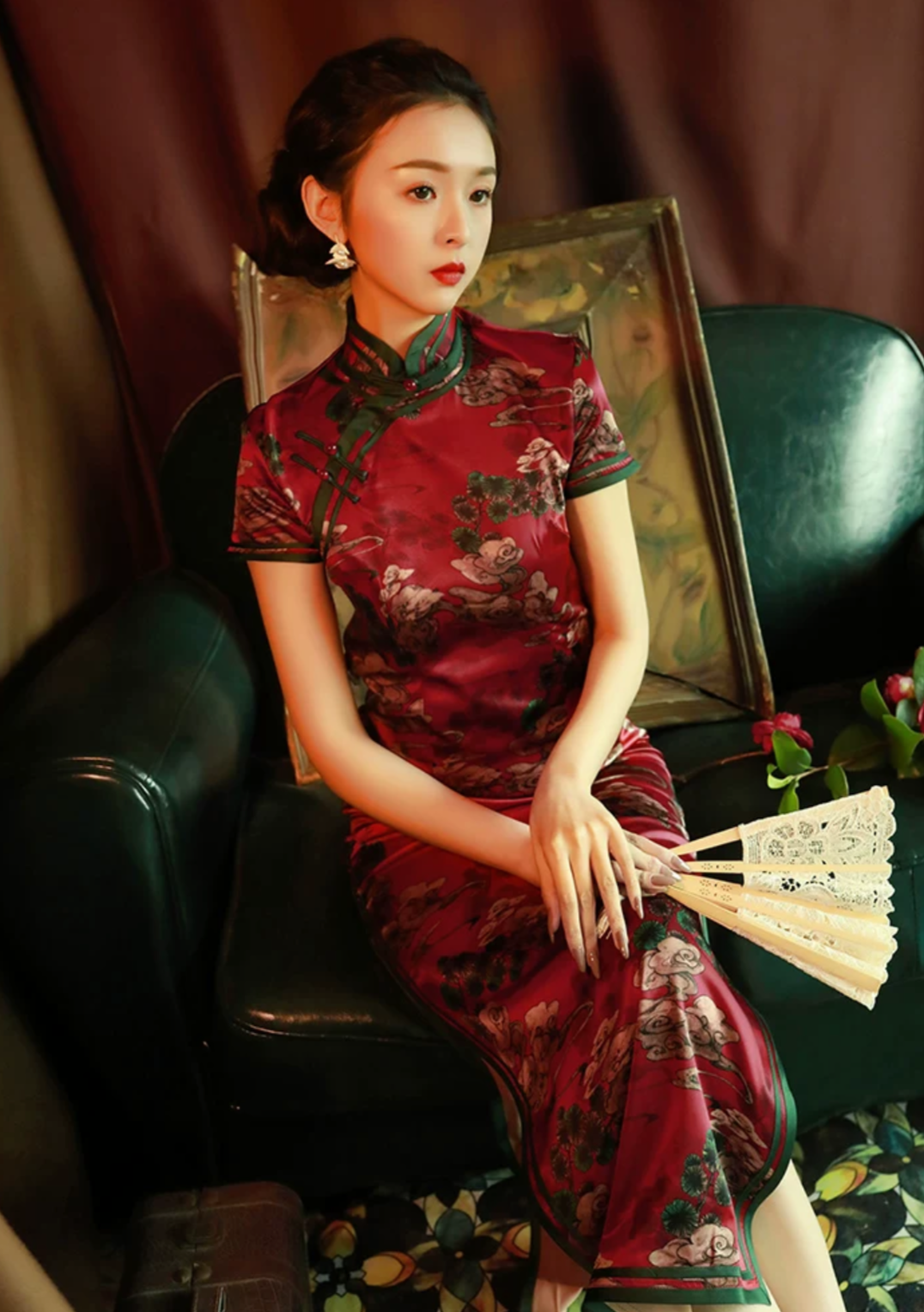 Meiling | Cloud Satin Qipao (金云)