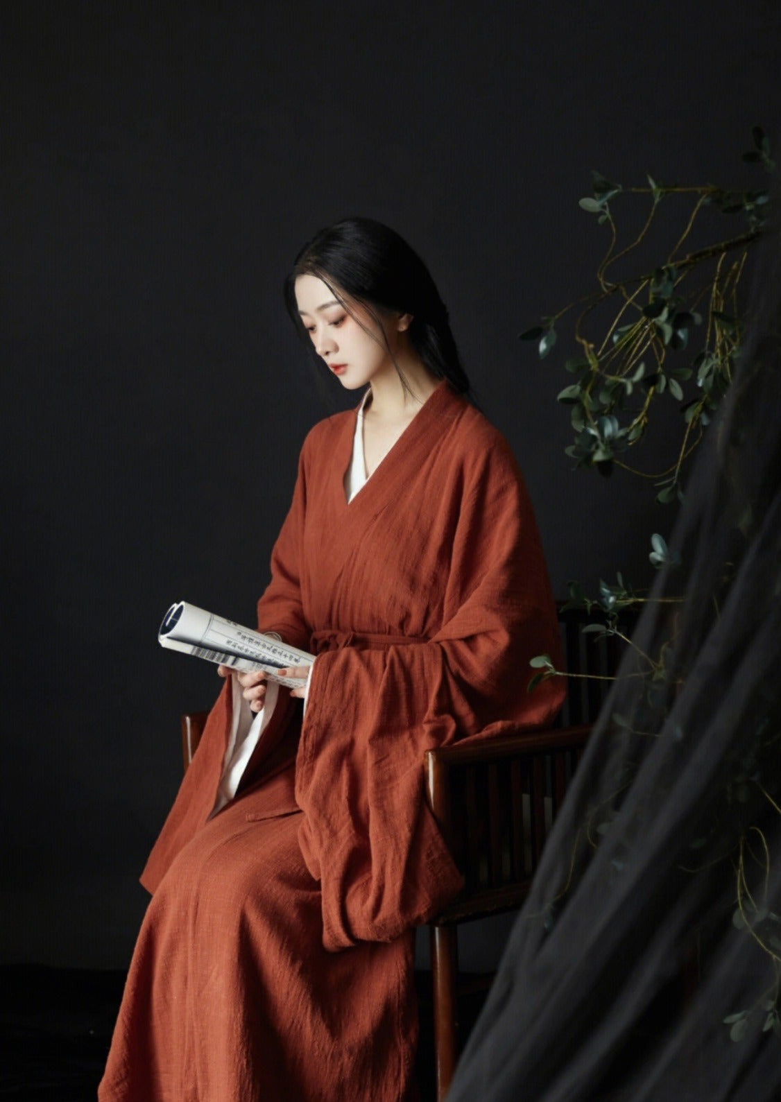 Missing Heart | Han Dynasty Linen Hanfu (戚戚忧思深)