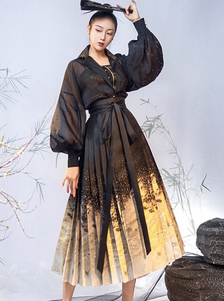 Moon River | Modern Black Blouse () Blouse / Black / L Moon River | Modern Black Blouse () Blouse / Black / L