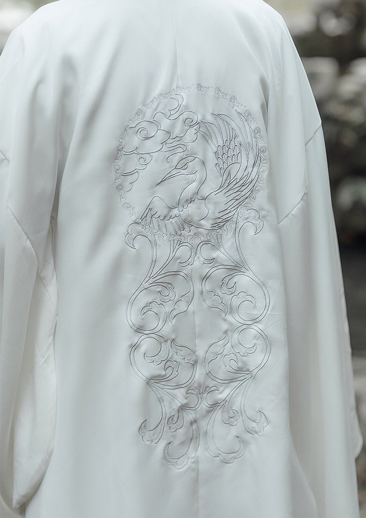Crane | White Men's Hanfu (鹤鸣)