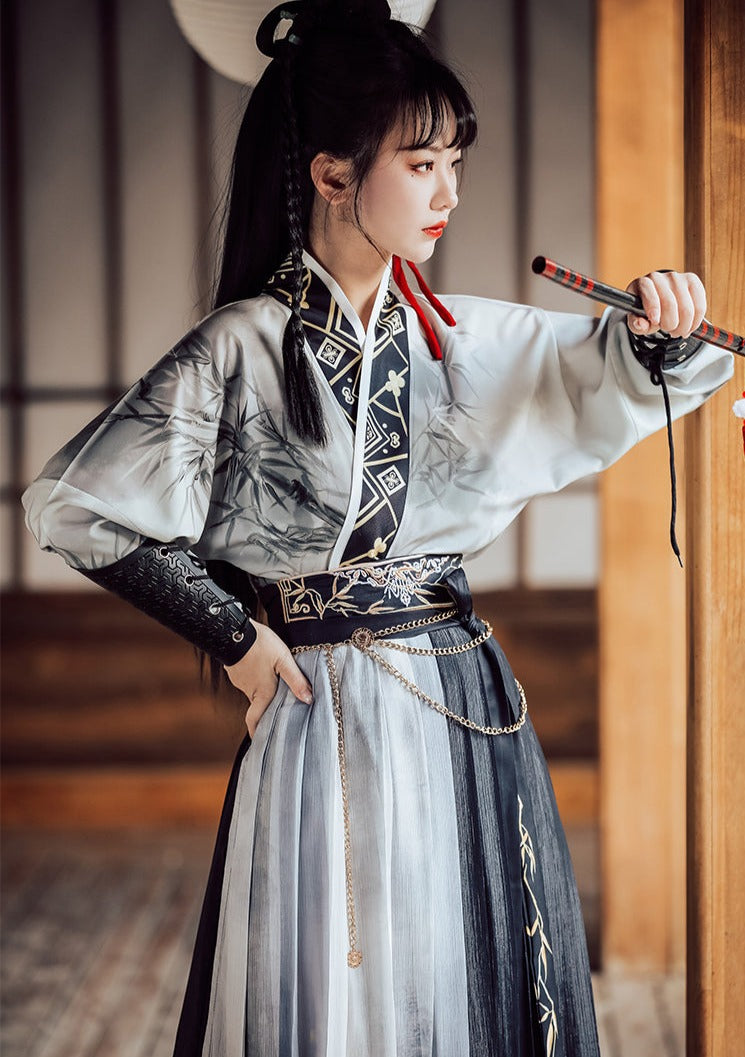 ６／1更新 PPULBATU ファンチュン 19点セット Unparalleled Bamboo | Unisex 6-Pieces Hanfu Set (无双) – NewMoonDance