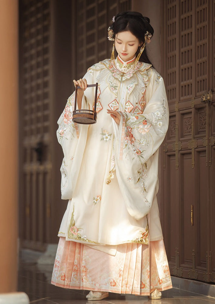 Spring Flowers | 3-Pieces Embroidered Floral Gown (花团酥)